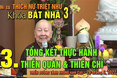 VIDEO Ni Sư Triệt Như khóa BÁT NHÃ TC 3 - Chủ đề 3 for WEB